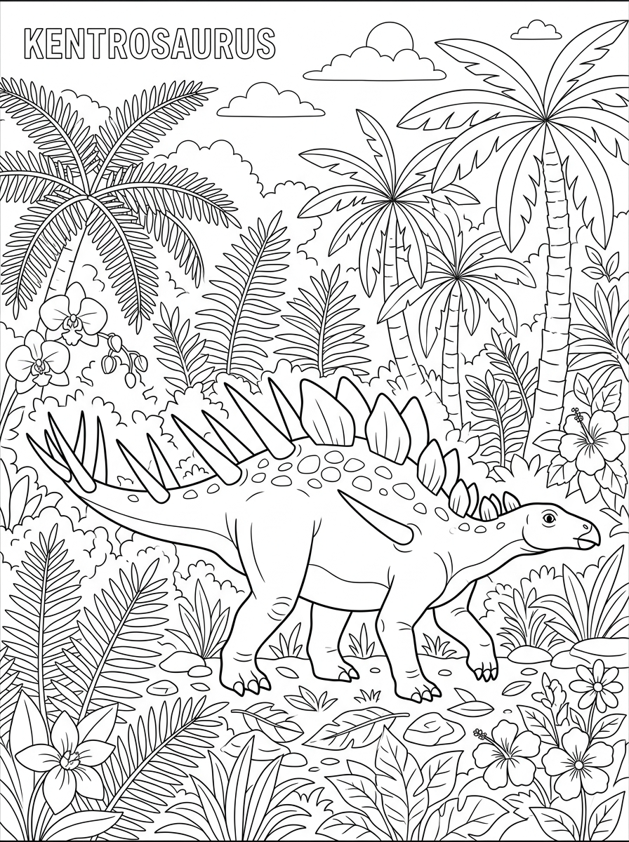 Kentrosaurus Coloring Pages 10 Kentrosaurus coloring pages