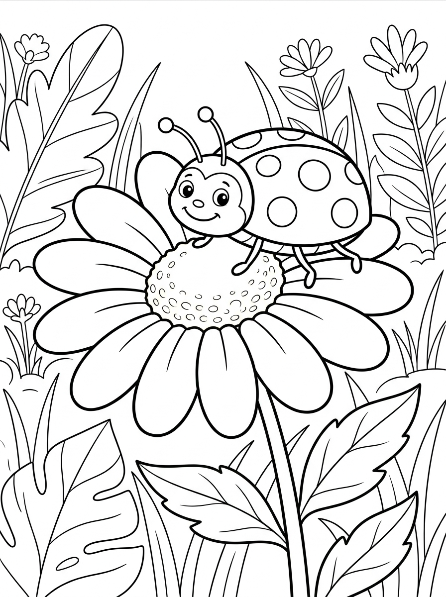 coloring Ladybug pages