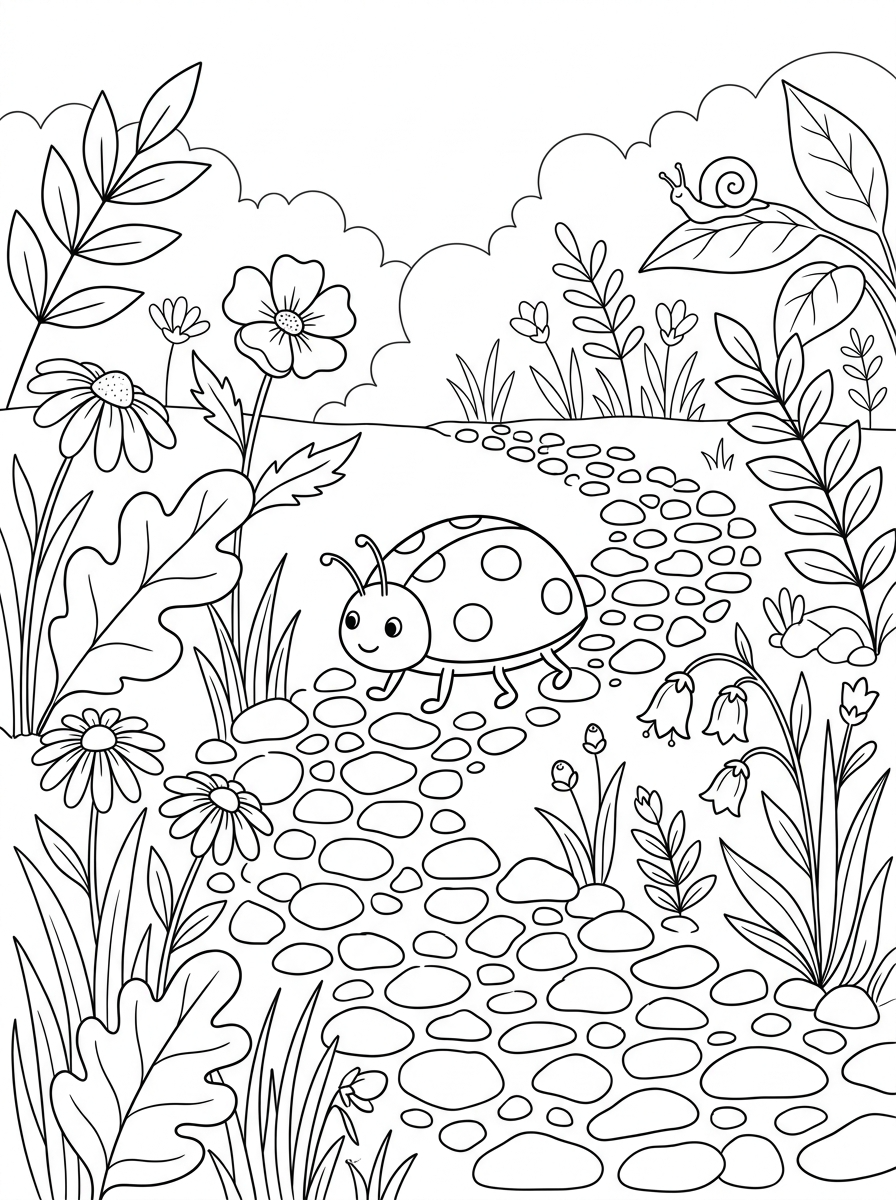 hard Ladybug coloring pages
