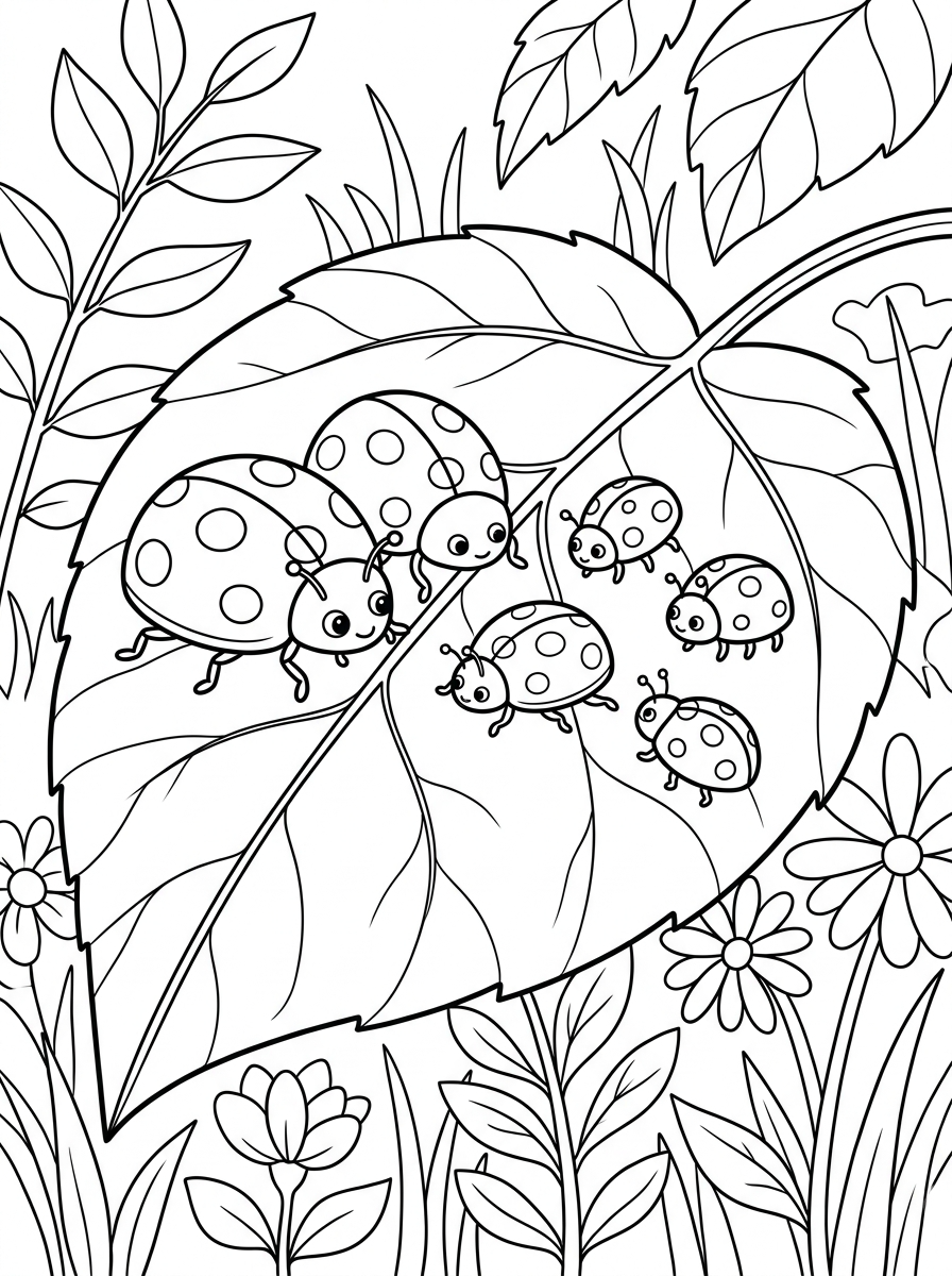 free Ladybug printable coloring pages