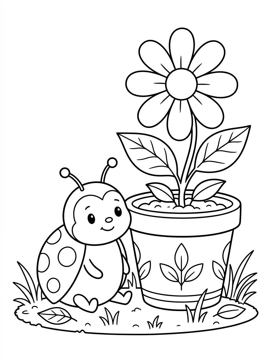 Ladybug coloring pages free printable