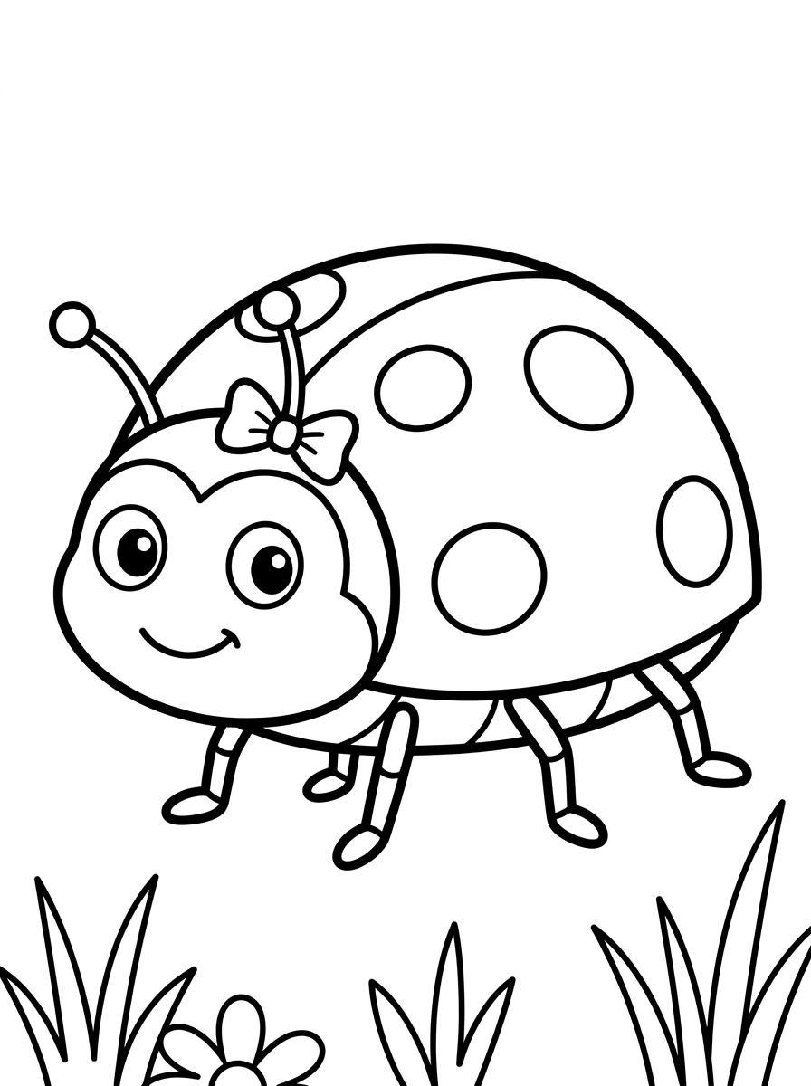 kids Ladybug coloring pages