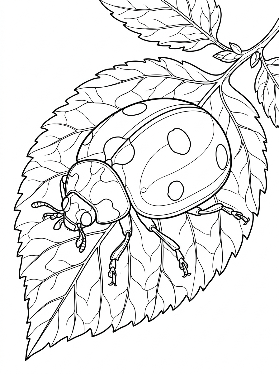Ladybug printable coloring pages