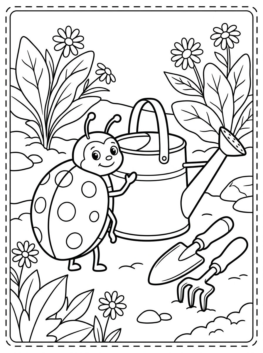 free Ladybug coloring pages