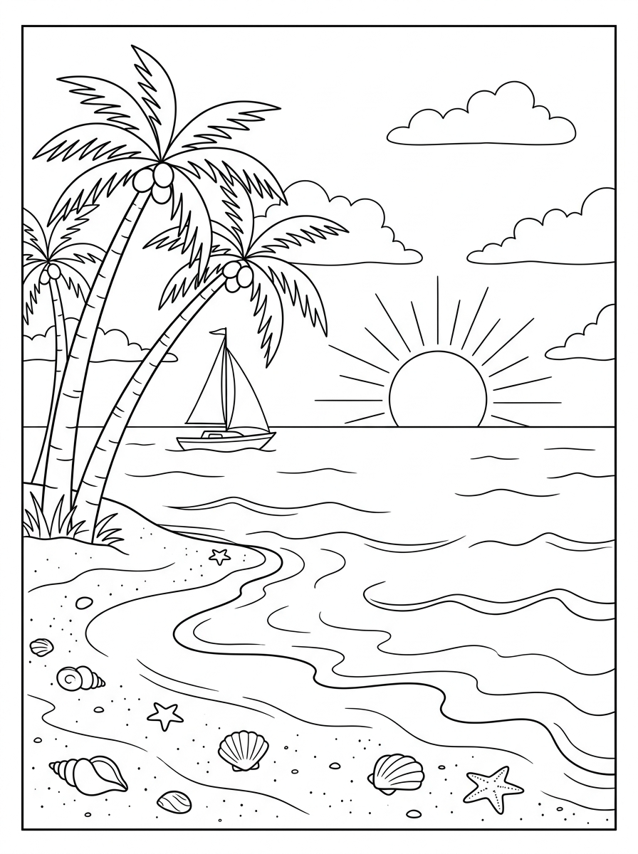 Landscape Coloring Pages 2 free Landscape coloring pages