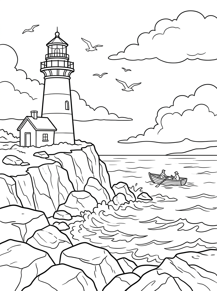 Landscape Coloring Pages 13 Landscape coloring book pages