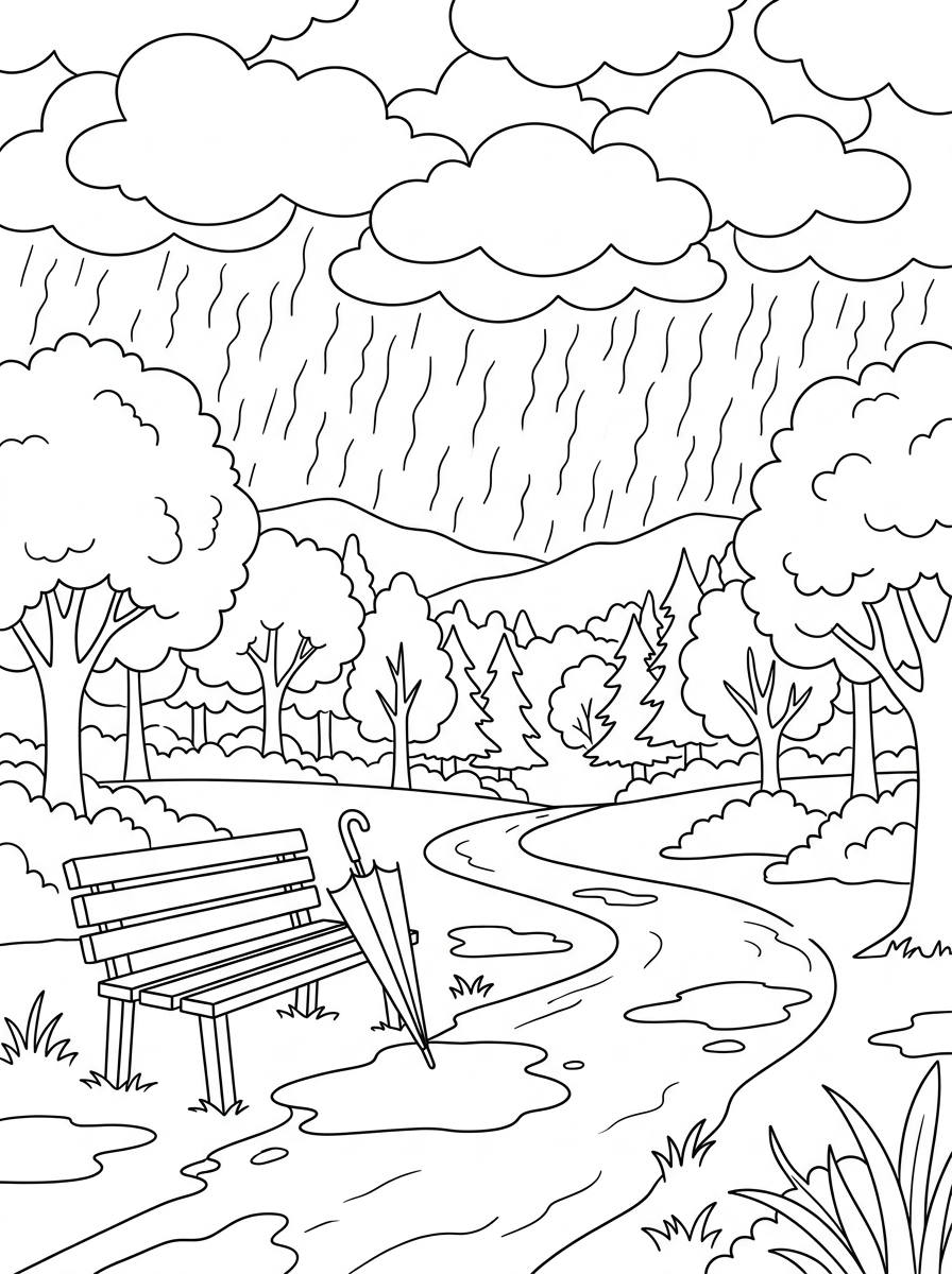 Landscape Coloring Pages 16 free printable Landscape coloring pages