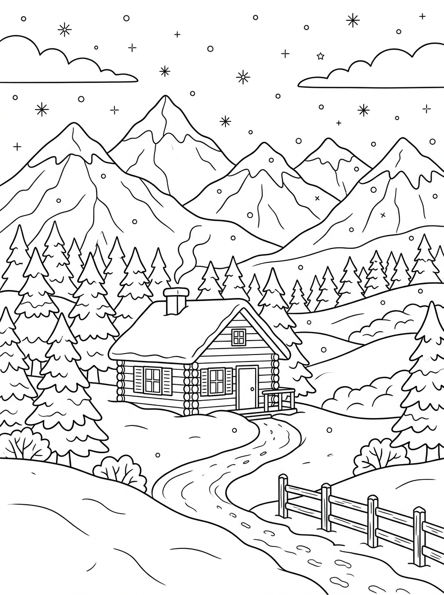 Landscape Coloring Pages 17 Landscape coloring pages