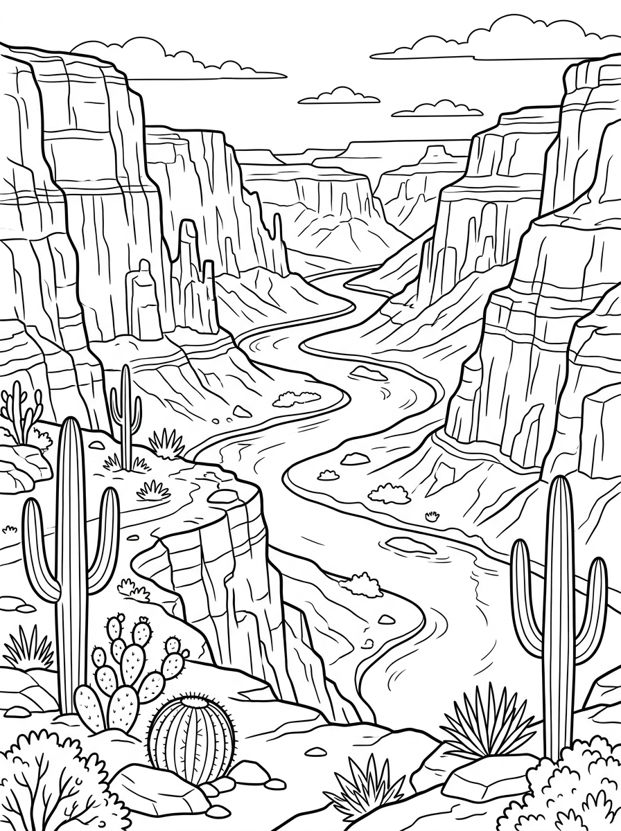 Landscape Coloring Pages 3 Landscape coloring pages for adults pdf