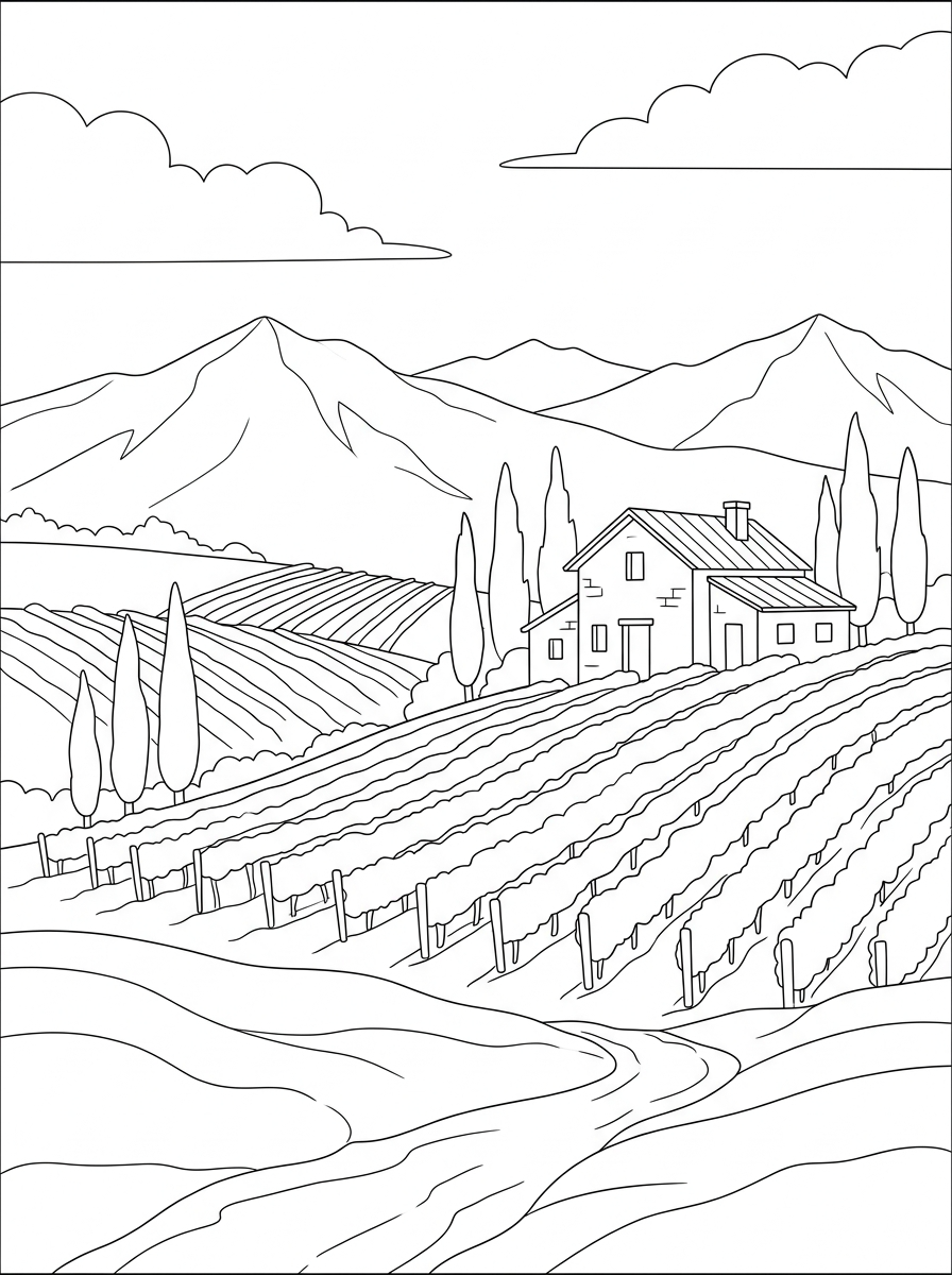 Landscape Coloring Pages 22 Landscape coloring pages to print