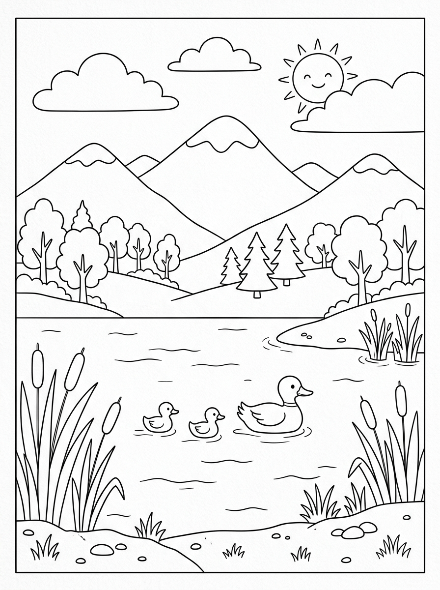 Landscape Coloring Pages 10 grinch cute Landscape coloring pages
