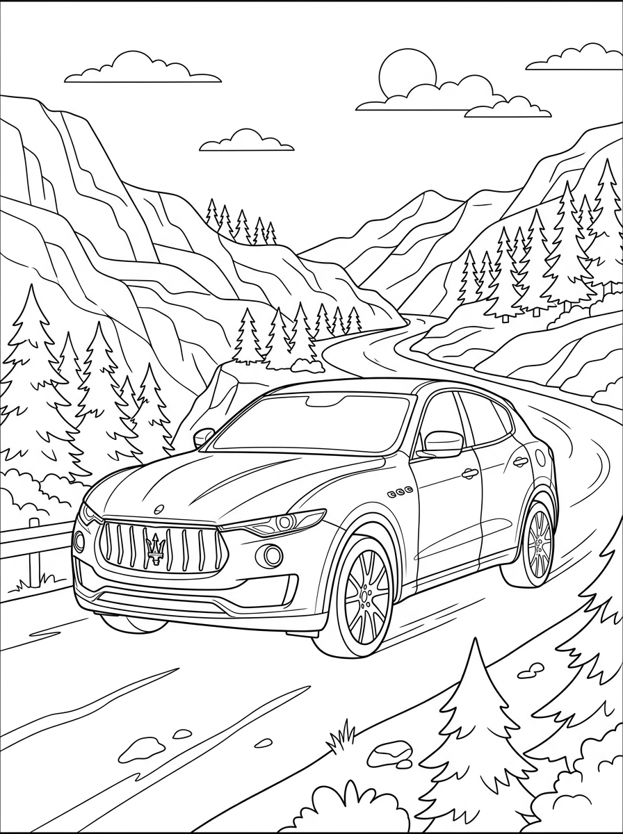 grinch Maserati coloring pages