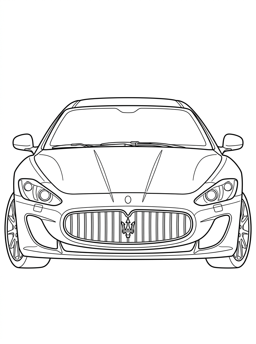 coloring pages for Maserati