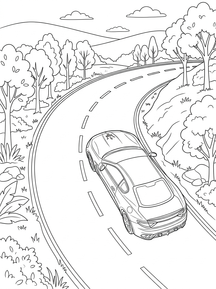 Maserati adult coloring pages