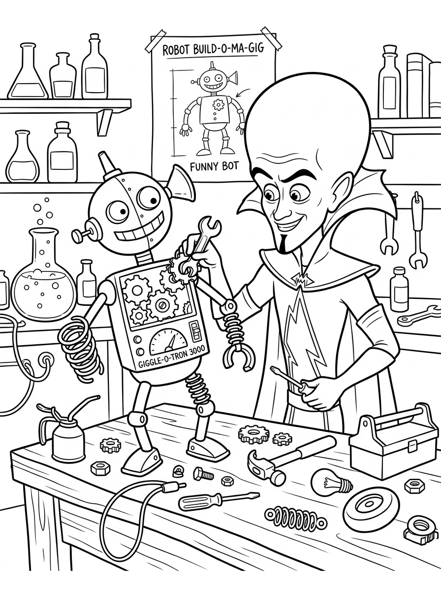 Megamind Coloring Pages 2 Megamind ornament coloring pages