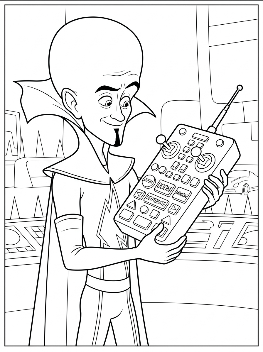 Megamind Coloring Pages 14 Megamind ornaments coloring pages