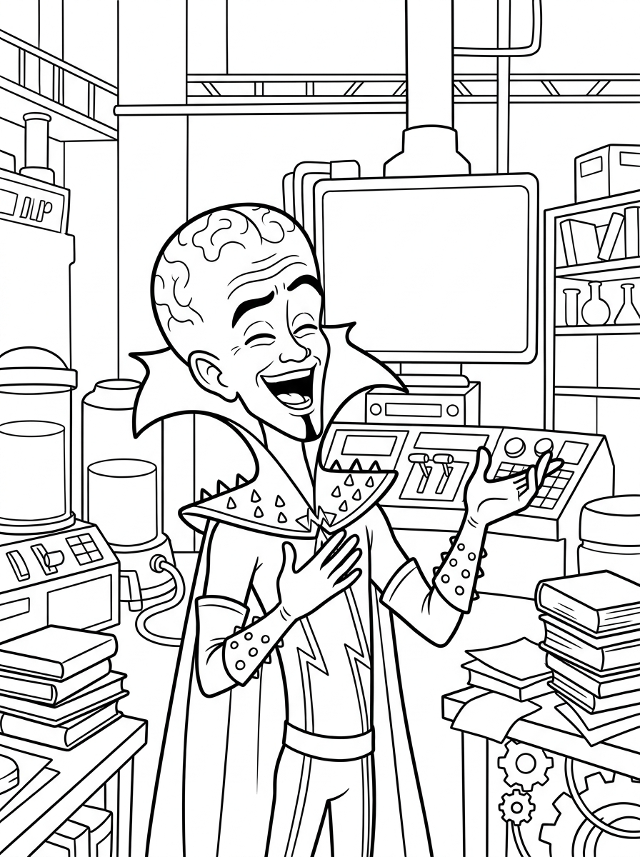 Megamind Coloring Pages 15 hard Megamind coloring pages