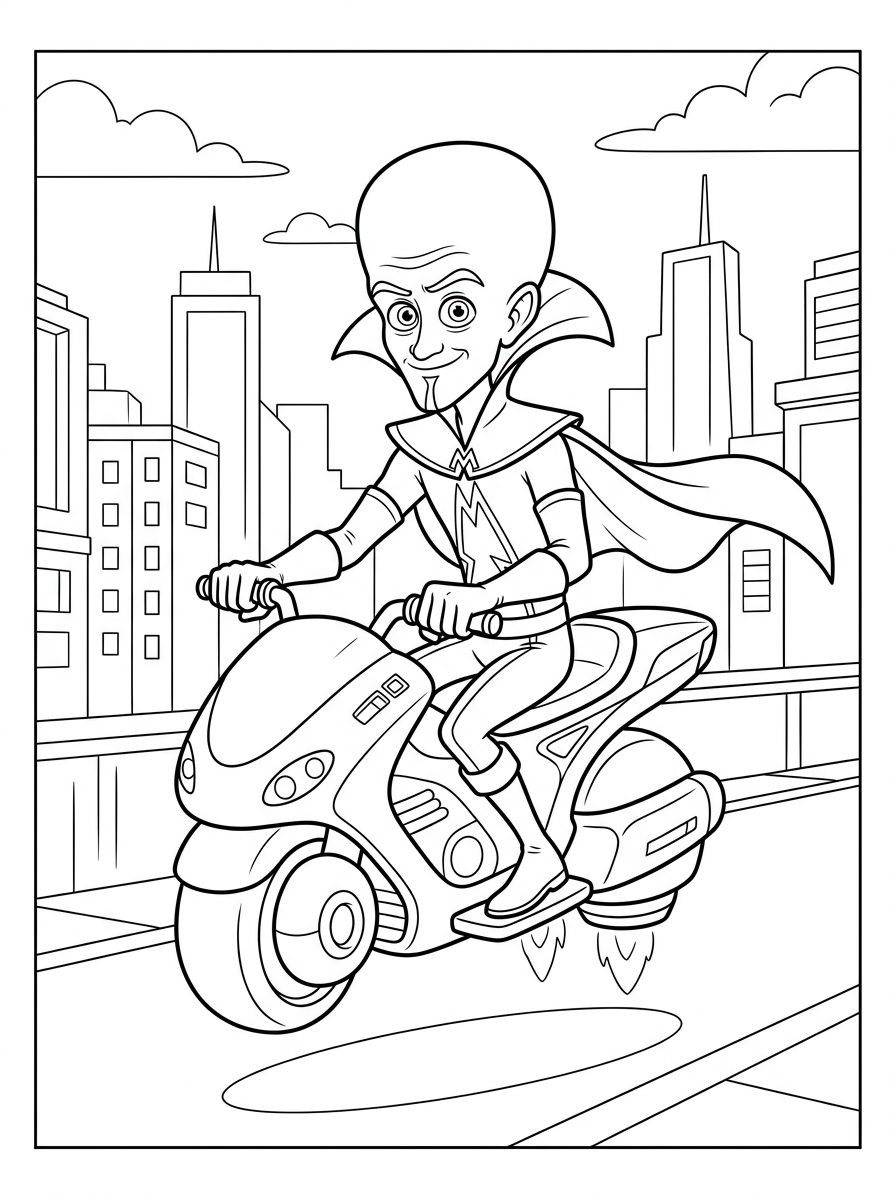 Megamind Coloring Pages 18 fun Megamind coloring pages 1