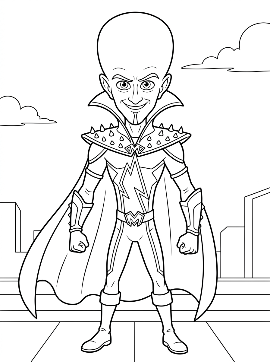 Megamind Coloring Pages 6 Megamind coloring pages printable