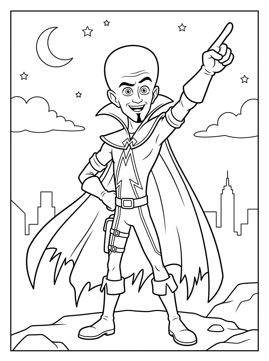 Megamind Coloring Pages 7 fun Megamind coloring pages