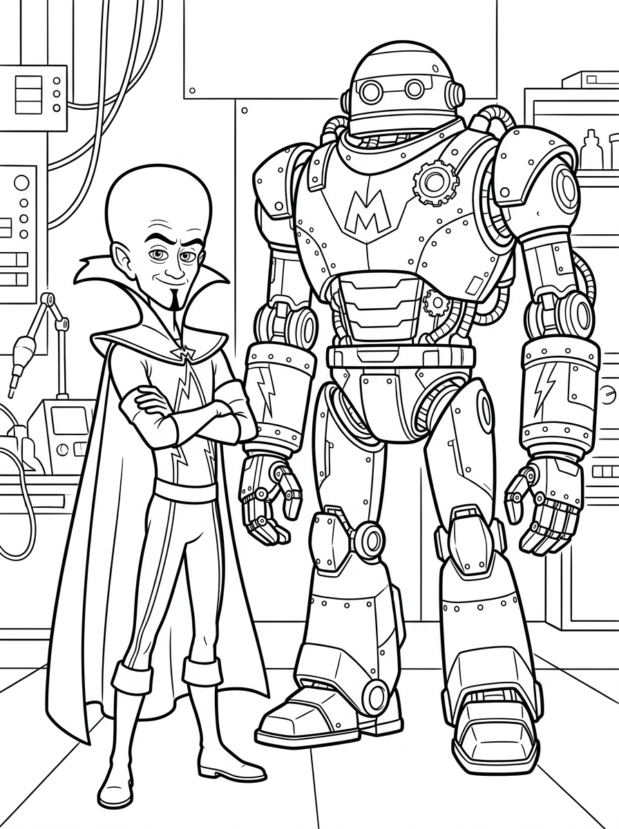 Megamind Coloring Pages 8 adult Megamind coloring pages
