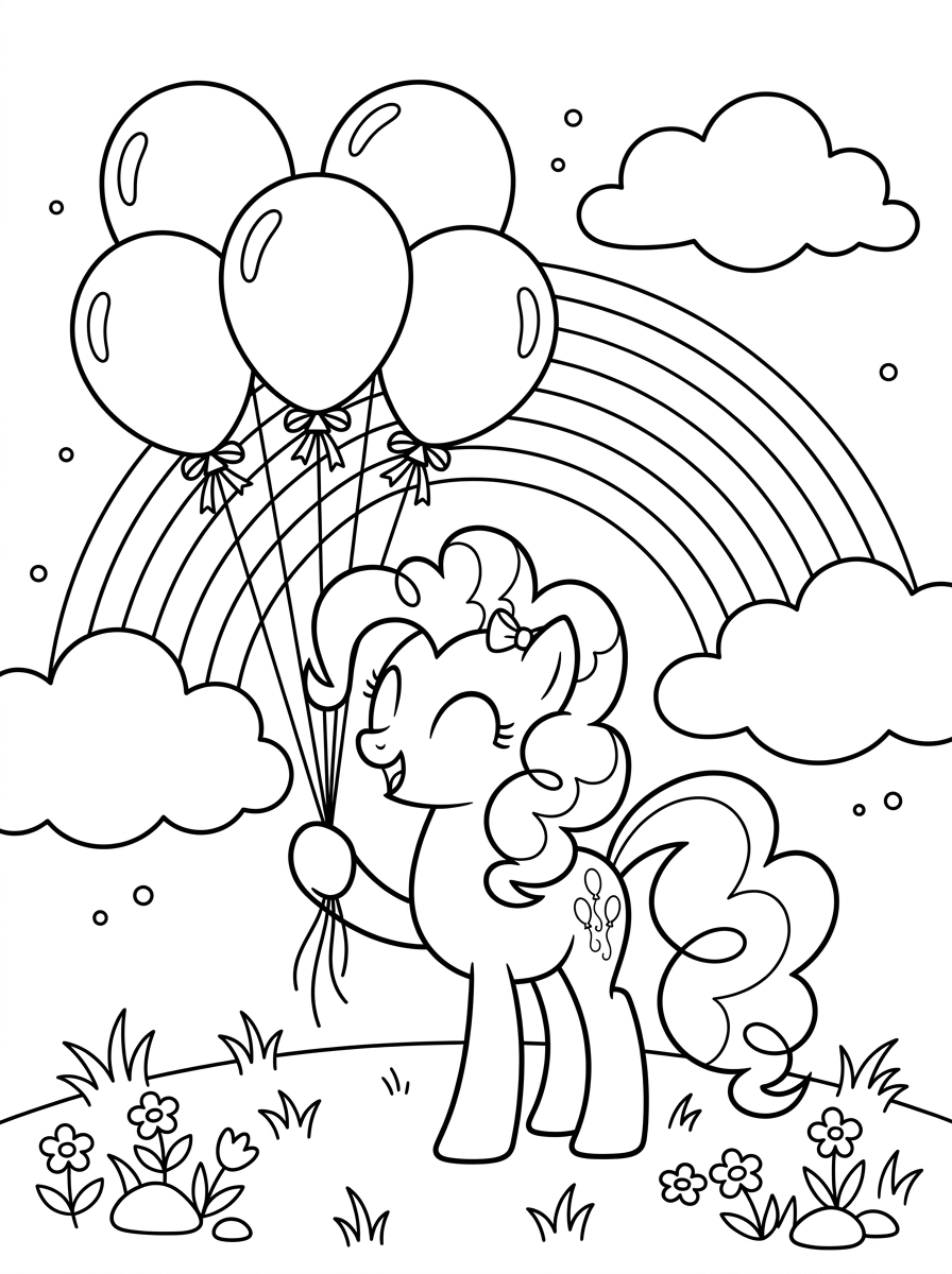 Kolorowanki Pinkie Pie 11 Kolorowanki Pinkie Pie dla dorosłych łatwe