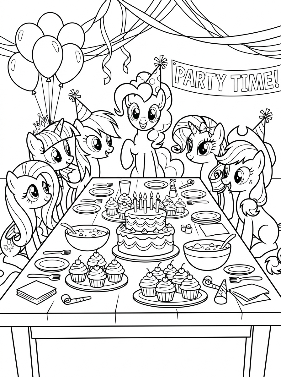 Kolorowanki Pinkie Pie 12 darmowe kolorowanki z drzewem Pinkie Pie