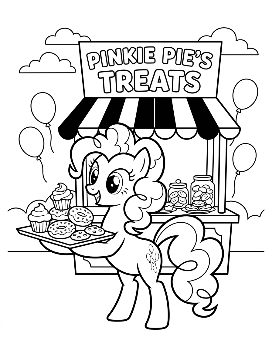 Kolorowanki Pinkie Pie 17 darmowe kolorowanki Pinkie Pie do wydrukowania