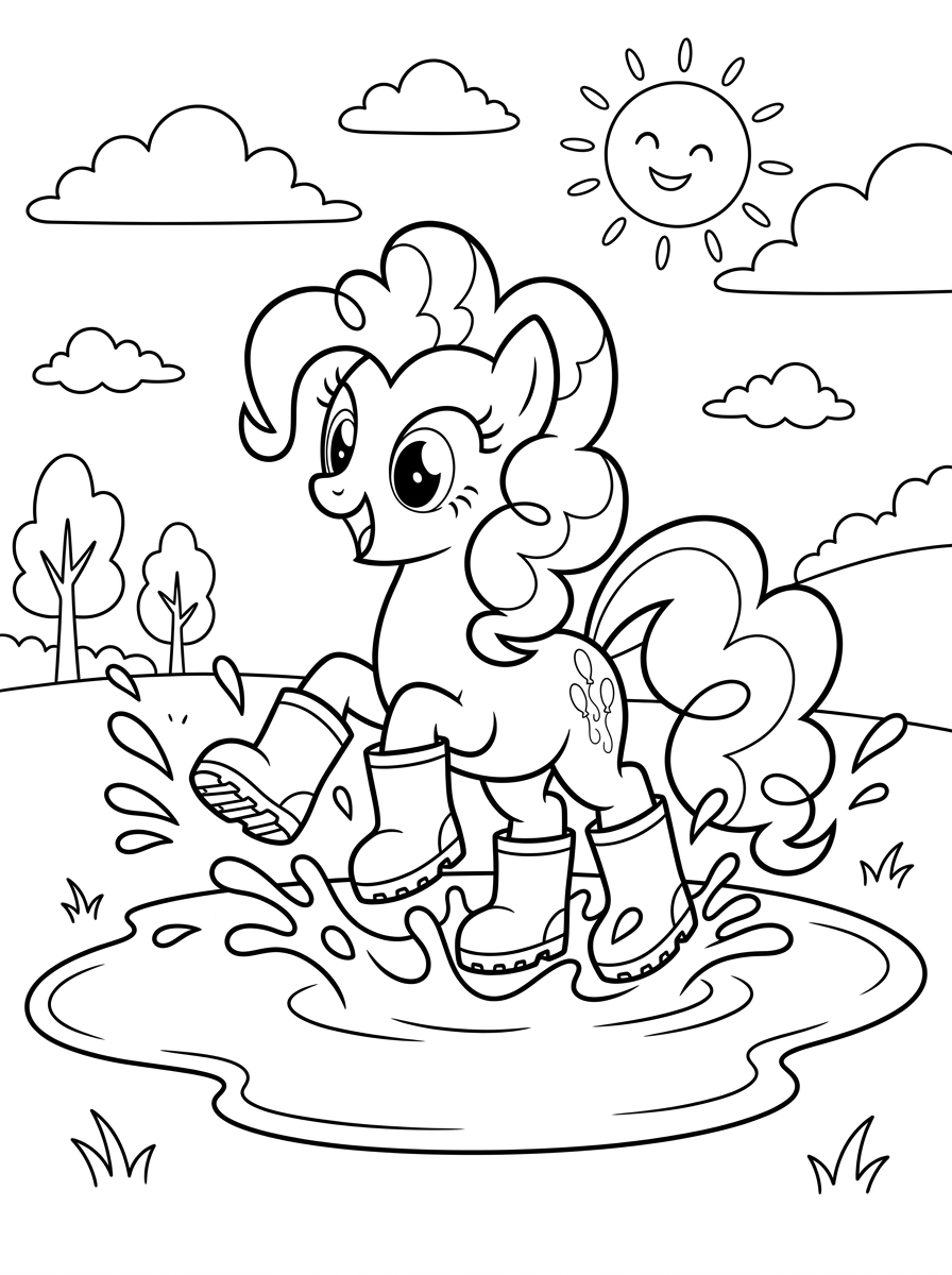 Kolorowanki Pinkie Pie 21 kolorowanki dla dzieci Pinkie Pie