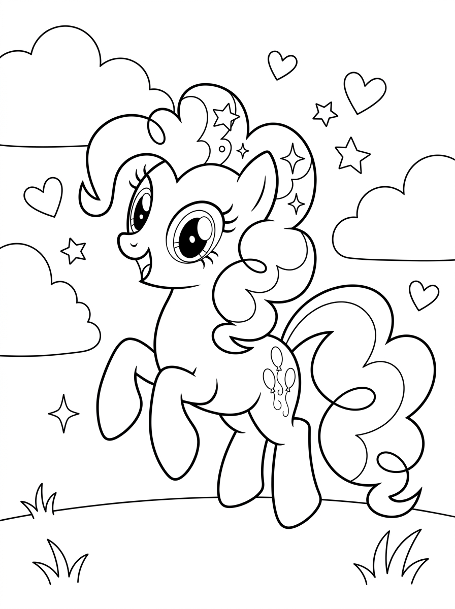 Kolorowanki Pinkie Pie 4 urocze kolorowanki Pinkie Pie