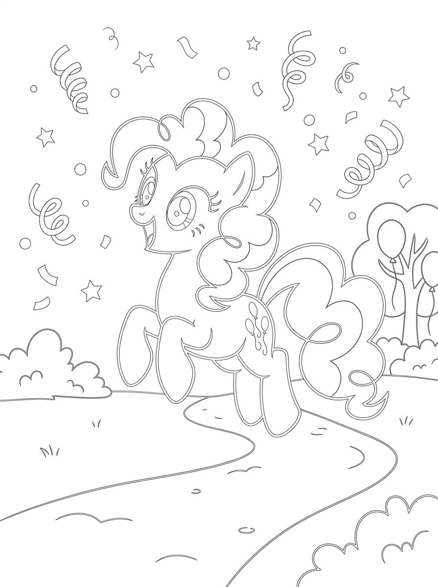 Kolorowanki Pinkie Pie 5 Kolorowanki Pinkie Pie w formacie PDF