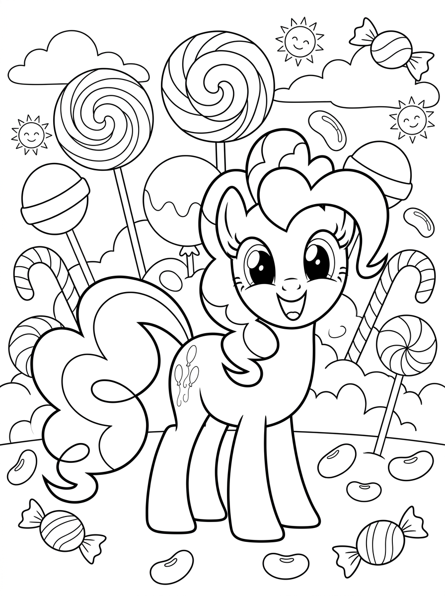 Kolorowanki Pinkie Pie 9 kolorowanki dla przedszkolaków Pinkie Pie