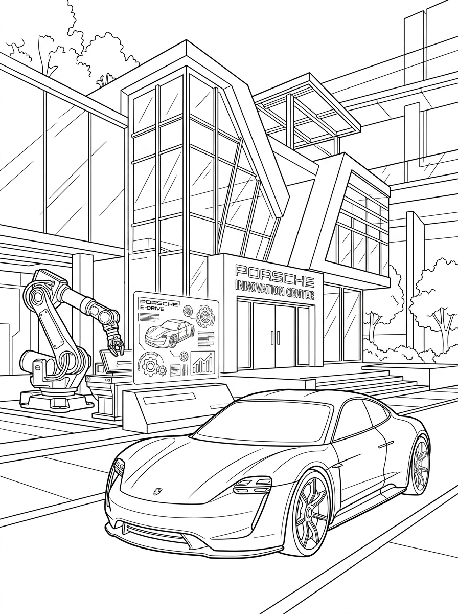 Porsche Coloring Pages 2 Porsche coloring pages easy