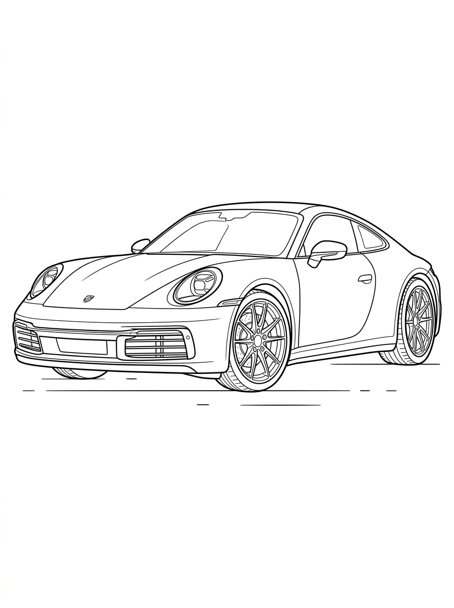 Porsche Coloring Pages 3 free Porsche coloring pages