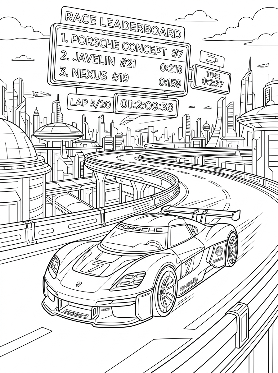 Porsche Coloring Pages 22 Porsche coloring pages free printable