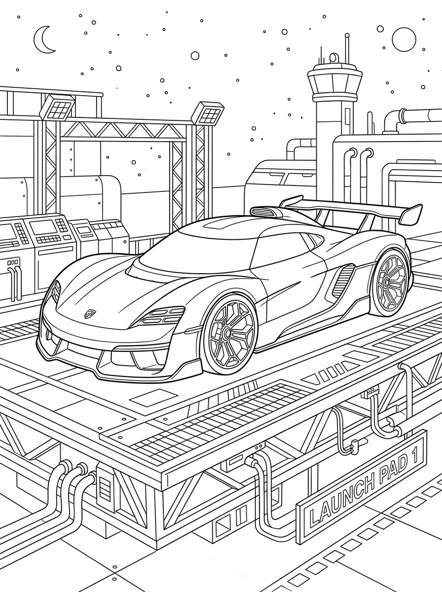 Porsche Coloring Pages 23 free full size printable Porsche coloring pages for adults pdf