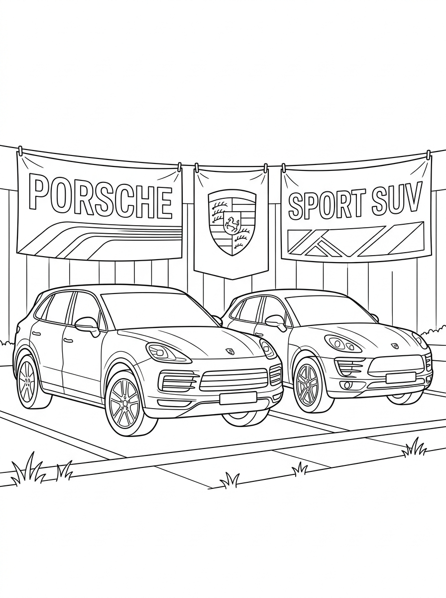 Porsche Coloring Pages 24 coloring pages printable Porsche