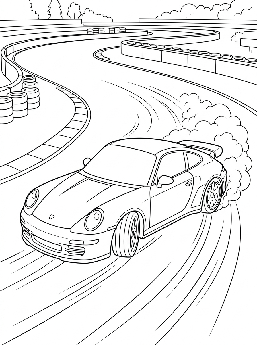 Porsche Coloring Pages 4 Porsche coloring pages printable