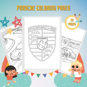 Porsche Coloring Pages thumbnail