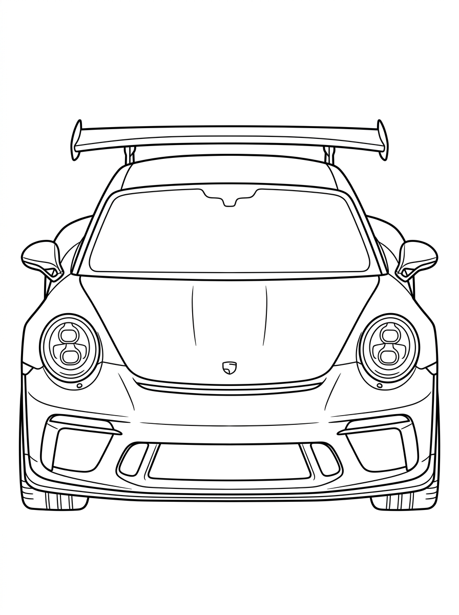 Porsche Coloring Pages 5 free Porsche coloring pages 1