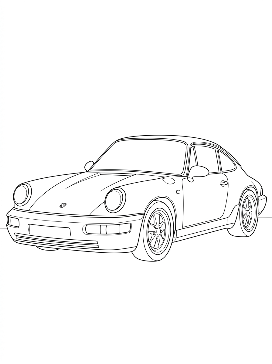 Porsche Coloring Pages 9 Porsche free coloring pages