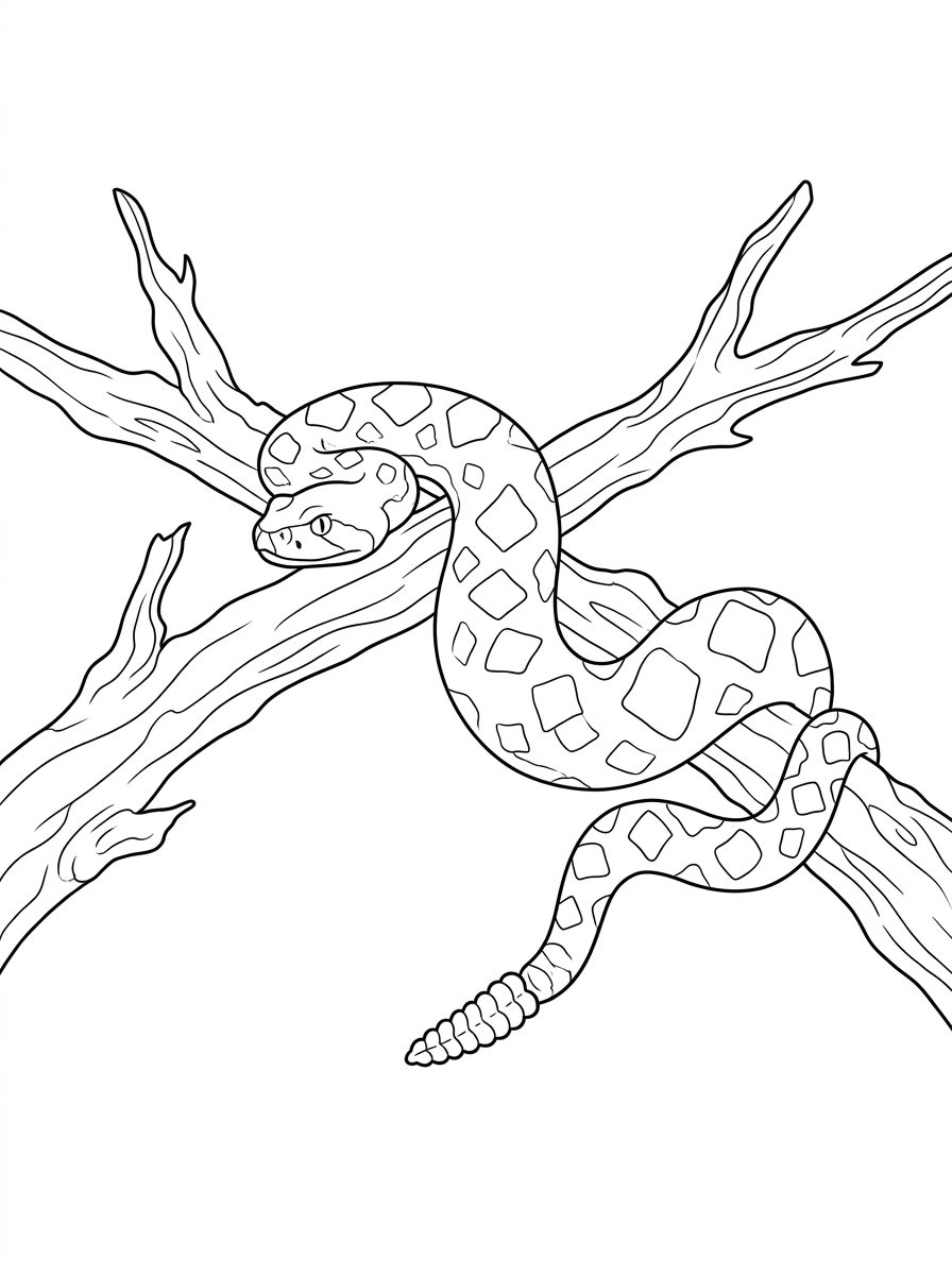 Rattlesnake Coloring Pages 14 Rattlesnake coloring pages easy