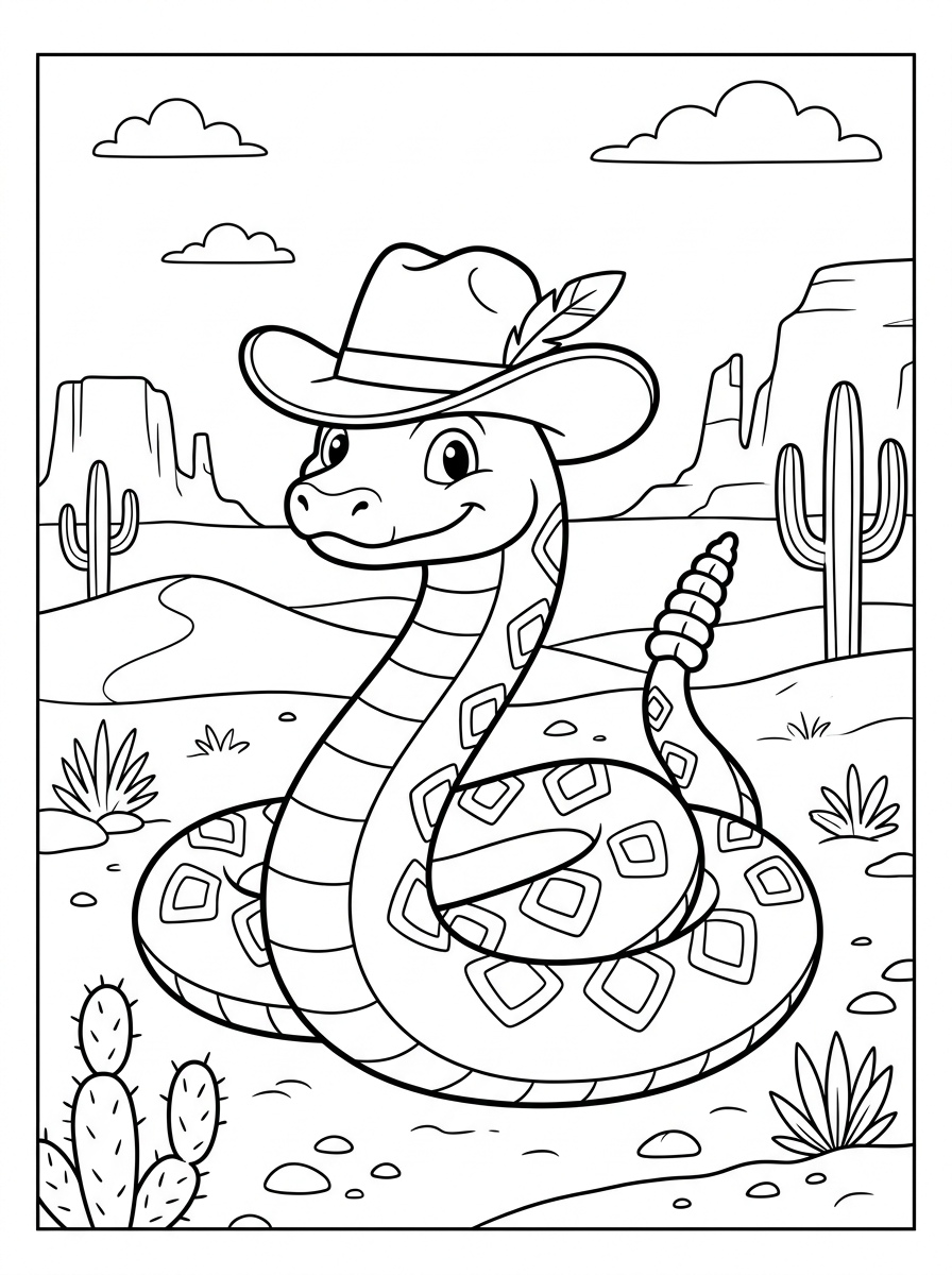 Rattlesnake Coloring Pages 3 Rattlesnake coloring book pages