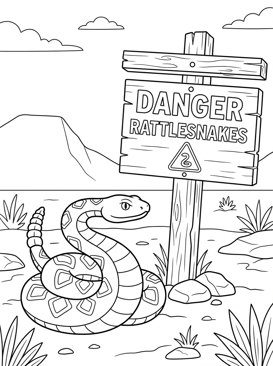 Rattlesnake Coloring Pages 5 old-fashioned Rattlesnake coloring pages