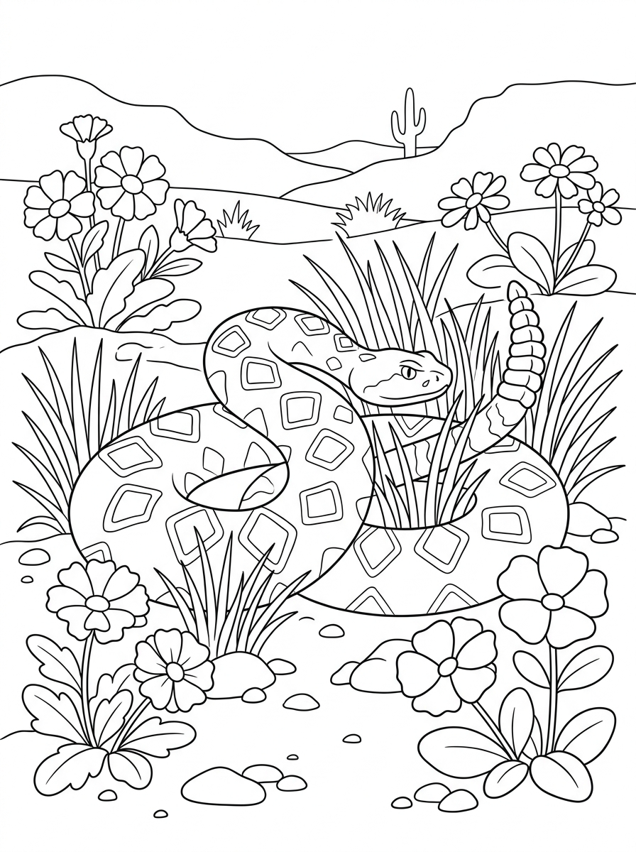 Rattlesnake Coloring Pages 10 Rattlesnake ornaments coloring pages