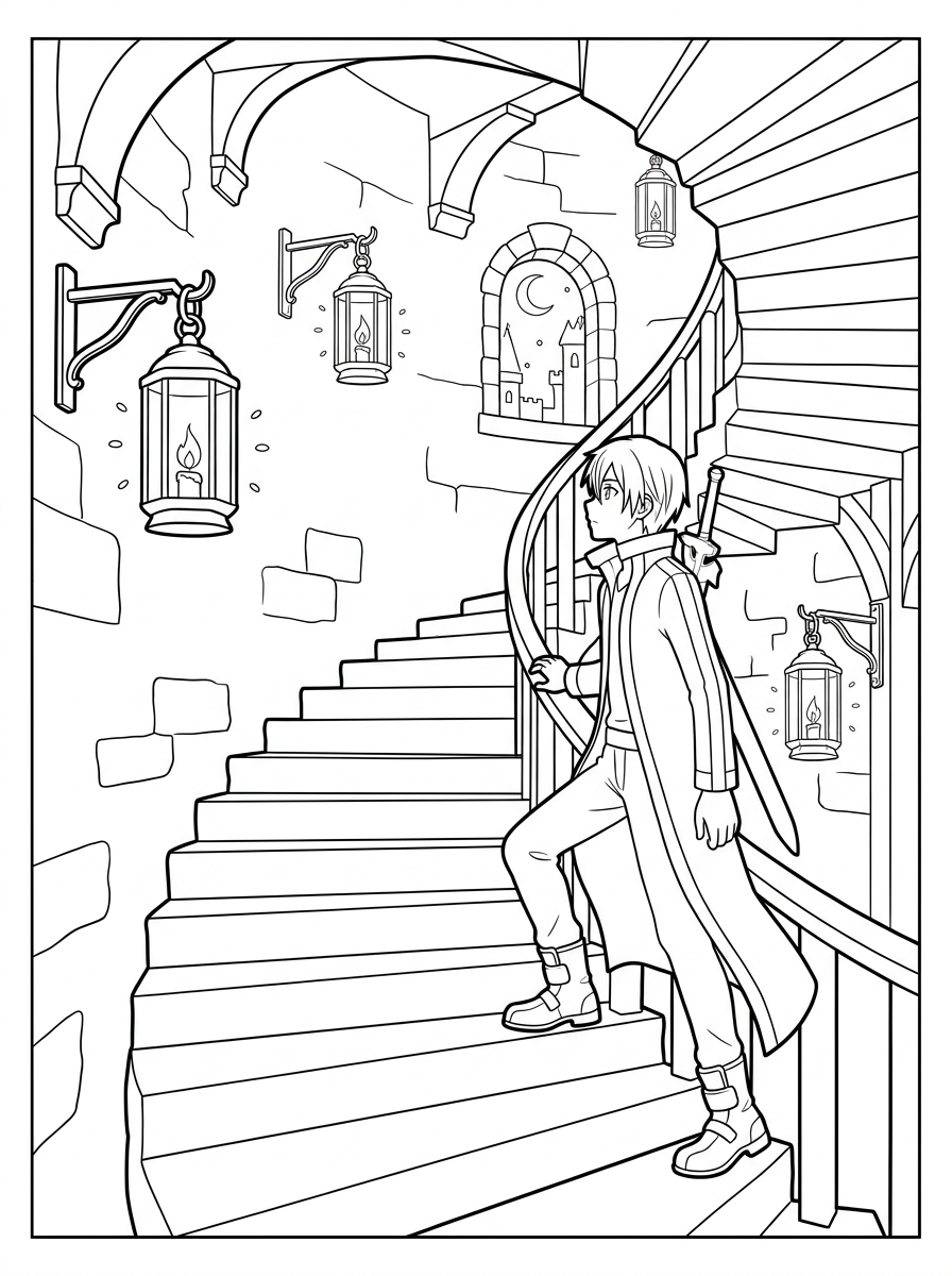 Sword Art Online Coloring Pages 15 Sword Art Online free coloring pages