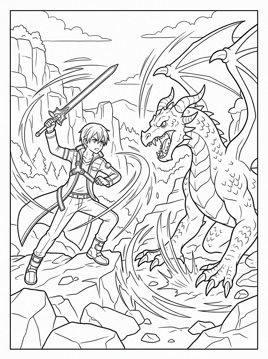 Sword Art Online Coloring Pages 16 coloring pages Sword Art Online 1