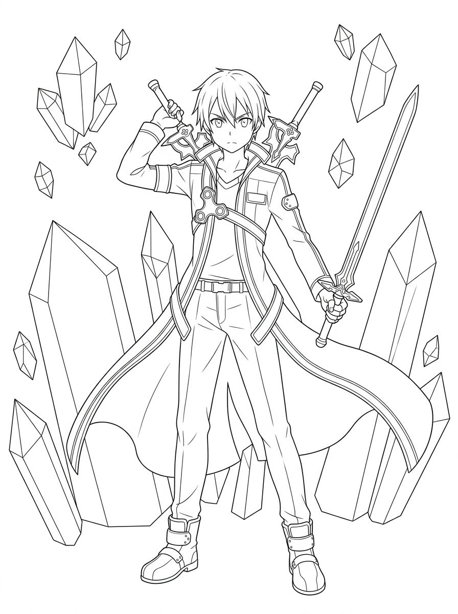 Sword Art Online Coloring Pages 19 coloring pages printable Sword Art Online
