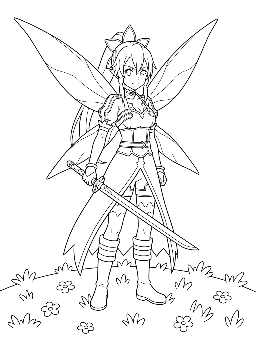Sword Art Online Coloring Pages 20 free coloring Sword Art Online pages