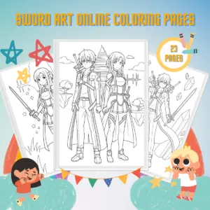 Sword Art Online Coloring Pages thumbnail